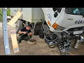 Download Lagu Complete Suspension \u0026 Brake Repair: Bearing Broken, Leaf Spring, and Stuck Brake Fix
