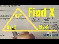 EXTERIOR ANGLE THEOREM Use the Exterior Angle Theorem to Find X Geometry
