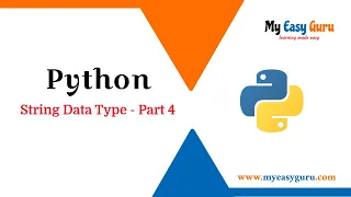 String data type in python - Part 4 Python in Hindi Python Strings Python Strings Tutorial