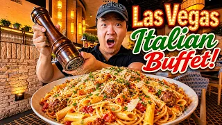 I Found Las Vegas's GREATEST All You Can Eat ITALIAN BRUNCH BUFFET with UNLIMITED OYSTERS!