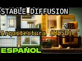 STABLE DIFFUSION para Arquitectura Model MLSD de ControlNET Edificios Interior y Exterior
