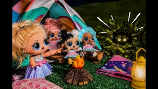 LOL SURPRISE DOLLS Camping Next To A MONSTER!