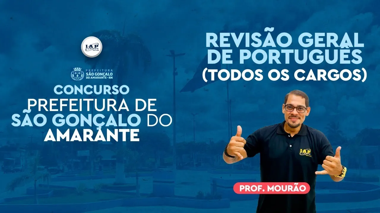 LIVE: REVISÃO FINAL DE PORTUGUÊS PARA O CONCURSO DE SÃO GONÇALO.