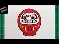 Download Lagu How to Draw a Japanese Daruma Doll