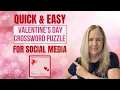 Quickly Create a Valentine s-Themed Crossword Puzzle