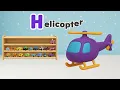 ABC Vehicles Song 🚗🚒🚁 | Learn Alphabet & Phonics for Kids