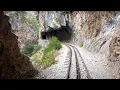 4K Cab View Odontotos Rack Railway Diakopto - Kalavrita in Peloponnese, Greece