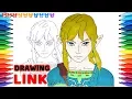 Drawing Zelda LINK Drawing Coloring Pages for Kids