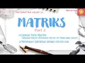 Matriks matematika Wajib kelas 11 Bagian 2 || Operasi pada Matriks