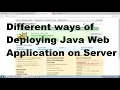 51 Different Ways Deploying java web application in Server Adv Java Servlet Programming Tutorial