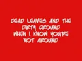 円 - - . - .* The White Stripes  - Dead Leaves And The Dirty Ground // Lyrics On Screen!
