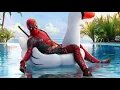 Deadpool Swimming Pool Wallpaper - GIF