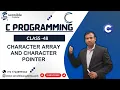 Character array and Character Pointer