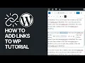 How to Add Links to WordPress Posts or Pages Beginners Tutorial