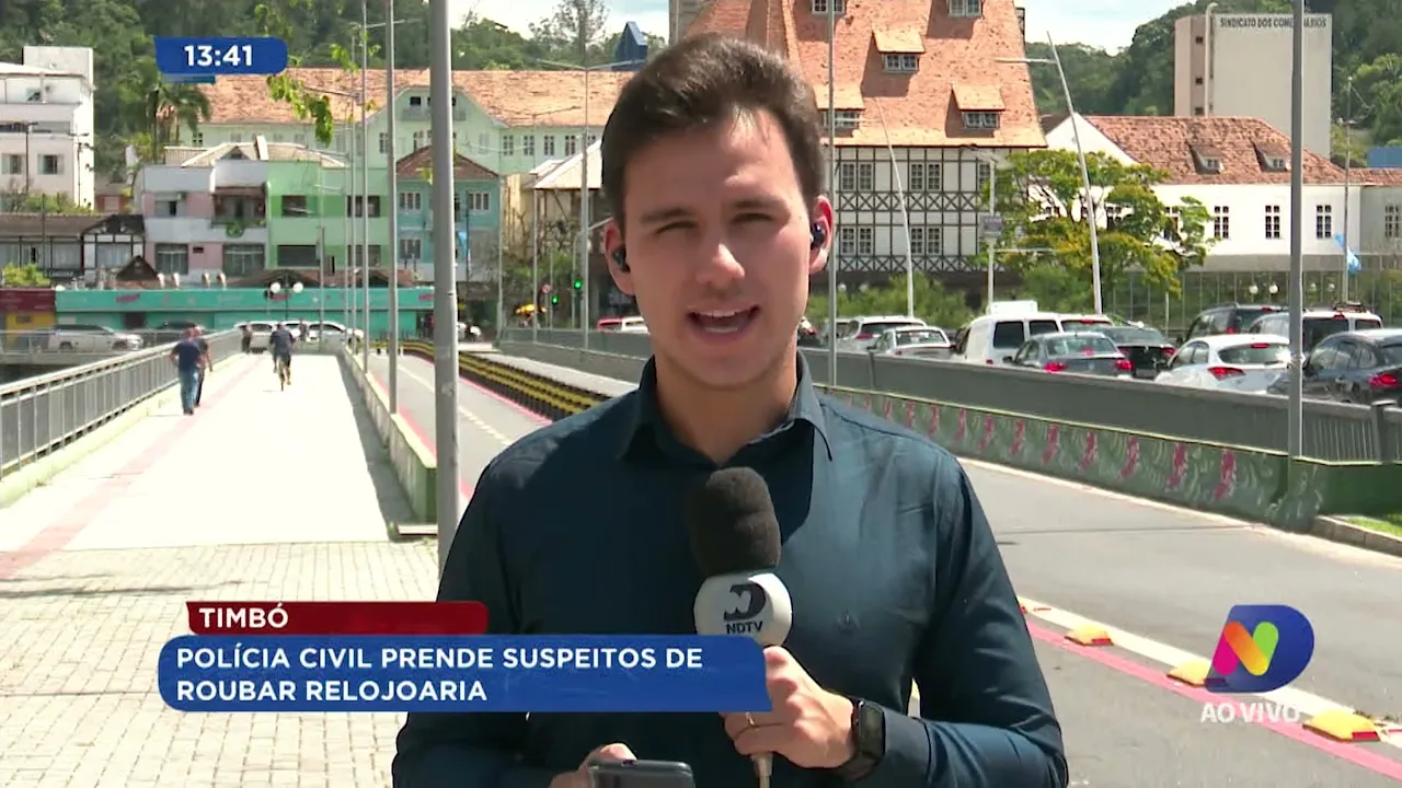 Polícia Civil prende suspeitos de roubar relojoaria em Timbó