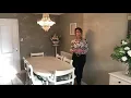 Measuring an oval table for a Wipe Easy Tablecloth
