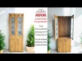 3 X7 Pooja Mandir With Glass Shelf Inside