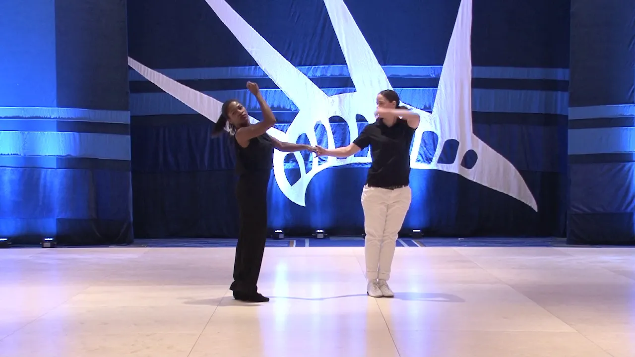 Liberty Swing 2018 Pro Am Spotlight Leader Laurissa Stokes with Erica Smith