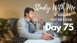 4 Hour Live Study With Me Medical Student No Break Rain Sounds Day 75 