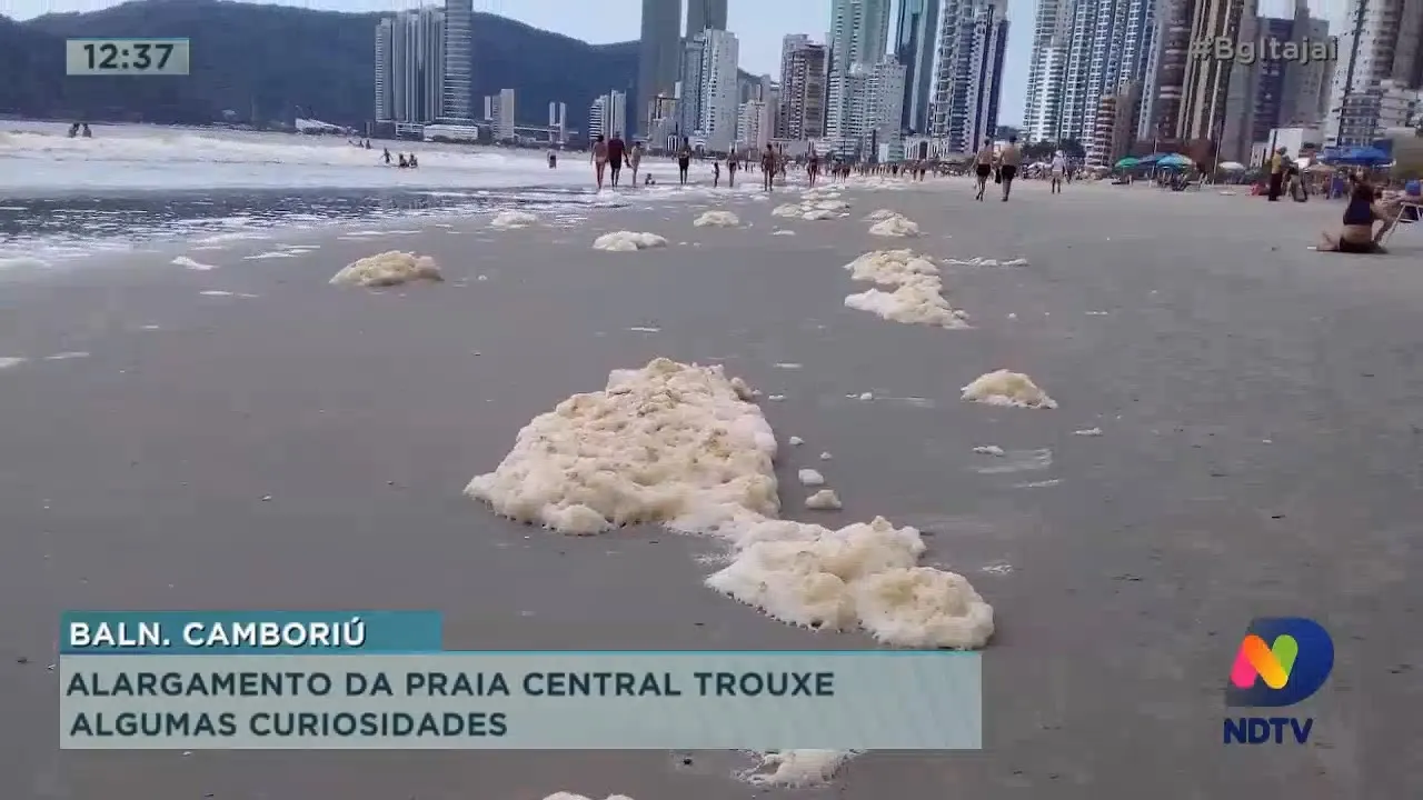 Alargamento da praia central de Balneário Camboriú trouxe algumas curiosidades