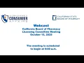 California State Board of Pharmacy - Licensing Committee Meeting