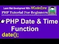 php date and time function - English Tutorial