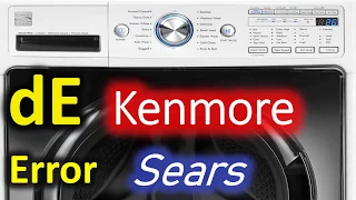 dE Error Code SOLVED Kenmore 796 Front Load Washer Washing Machine