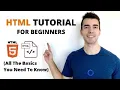 HTML Crash Course For Beginners 2026 - Learn in HTML in 20 Minutes