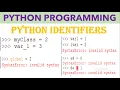 Python Identifiers