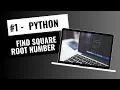 How to find Square root in Python Square Root find kaise Kre Hindi me Python Programming
