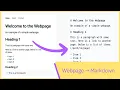Easiest Way to Convert Webpage to Markdown