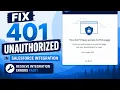 401 unauthorized error salesforce How to fix it under 10 seconds