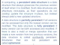 Persistent data structures