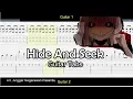 GUITAR TABS Hide And Seek - Tutorial Sheet/Melody Rhythm