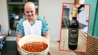 VOITA VIINIPULLO SYÖMÄLLÄ TÄMÄ MASSIIVISEN SPAGETTIHAASTE