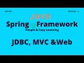 Java Spring Framework - JDBC C and Web Session 4 Aether