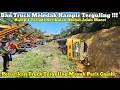 Download Lagu Ban Truck Meledak Hampir Terguling || Penarikan Truck Tangki Masuk Parit Gajah Di Bukit Kodok