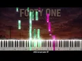 Forty One by Samantha Ebert  piano cover/tutorial + sheet music + lyrics