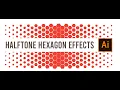 How to design halftone hexagon effects in illustrator