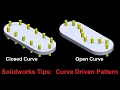 Solidworks tips and tutorial - 52 How to make curve driven pattern