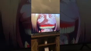 Girlfriend Hates Anime, I Made Her Watch Attack On Titan #anime #aot #couple #couplereacts