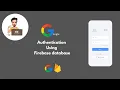 Authentication with Google Using firebase database in android studio java