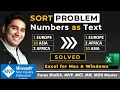 Sort Problem With Numbers As Text SOLVED Excel for mac windows