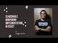 Searchable Dropdown Implementation in React ReactJS Customization cookHappyCodes HappyArava