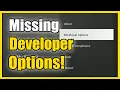 How to See Missing Developer Options on Amazon Fire TV Stick Easy Method