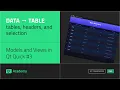 Tables with Resizable Columns and Headers Models and Views in Qt Quick