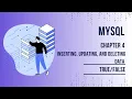MySQL Textbook Chapter - 4