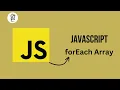 JavaScript forEach Array