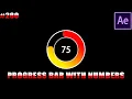 Progress bar with numbers - After Effects tutorial