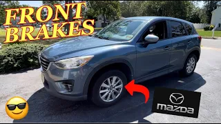 MAZDA CX-5 Front BRAKES Replacement - How to Change Brake Pads and Rotors on a Mazda CX5
